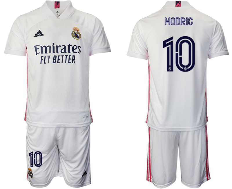 Men 2020-2021 club Real Madrid home #10 white Soccer Jerseys->real madrid jersey->Soccer Club Jersey